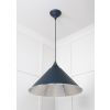 Hammered Nickel Hockley Pendant in Dusk