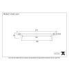 Beeswax 220mm Bar Pull Handle