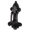 The Tudor Ornate Knocker Black Iron