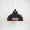 Smooth Copper Harborne Pendant in Elan Black