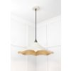 Smooth Brass Flora Pendant in Teasel