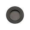 Round Reeded Flush Pull Matt Bronze finish