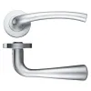 Zoo Hardware Assisi lever on round rose - Satin Chrome