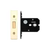 Zoo Hardware Flat Dead lock - 76mm C/W PVD Forend and Strike