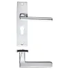 Zoo Hardware Venice lever on euro backplate - Polished Chrome