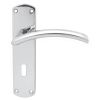 Serozzetta Tres Lever On Lock Backplate - Polished Chrome