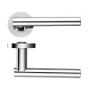 Zoo Hardware Lucca lever on round rose - Polished Chrome