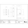Polished Chrome 50mm Sliding Door Lock