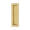 Reeded &nbsp;Rectangular Flush Pull 175 x 58mm Satin Brass finish