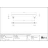 Matt Black (316) 1.2m Offset T Bar Handle Secret Fix 32mm Ø