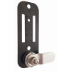 Borg BL1706 SC ECP - Mini Easicode Pro Vertical Cabinet Lock With Key Override - Knurled Knob, Inside Cam Turn Mechanism, Satin Chrome Finish