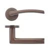 Zoo Hardware Olympus lever on round rose - Etna Bronze