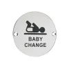 Zoo Hardware Baby Change - 76mm dia - Stainless Steel