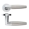 Zoo Hardware Atlanta lever on round rose - Polished Chrome / Satin Nickel