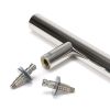 Polished SS (316) 1.8m T Bar Handle Secret Fix 32mm Ø