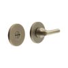 CR-804 Antique Brass Thumb Turn & Lock Round Rose - By Frelan Hardware - CR-804A7AB