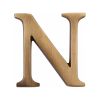 Heritage Brass Alphabet N Pin Fix 51mm (2") Antique Brass Finish
