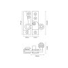 1035L Lockable Reeded Knob Sash Fastener