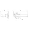 Arundel Lever Handle on Round Rose - Flat Black