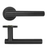 Zoo Hardware 19mm Straight T-Bar Lever on Round Rose 53mm x 6mm Push-on Rose - BS EN 1906 Grade 3 - Grade 201 - PCB