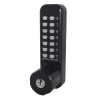 Borg BL2701 MG Pro ECP - Easicode Pro, Marine Grade Hex Knob, With Key Override (6 Pin Cylinder), Inside Paddle Handle Optional Holdback, MG Pro (Black) Finish