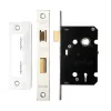 Zoo Hardware 3 Lever Sash Lock 2.5" - smaller case - Satin Stainless