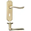 Zoo Hardware Lincoln Lever Euro Lock (47.5mm c/c) Furniture - Satin