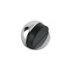 Zoo Hardware Door Stop - Floor Mounted - Oval 50mm dia. - Polished Chrome