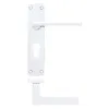 Zoo Hardware Leon lever on euro backplate - Polished Chrome
