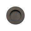 Round Flush Pull Matt Bronze finish
