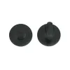 Zoo Hardware Turn & release on round rose - Oscuro Matt Black
