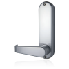 Borg BL5400 SS ECP - Easicode Pro, Flat Bar Lever Handle Keypad & Flat Bar Inside Handle (No Device/With Optional Free Passage), Stainless Steel (SS) Finish