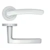 Zoo Hardware Santiago lever on rose - Satin Chrome