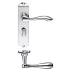 Zoo Hardware Arundel Lever Bathroom (57mm c/c) Furniture - Short Plate - Chrome
