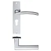 Zoo Hardware Amalfi lever on euro backplate - Polished Chrome