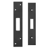 Zoo Hardware Spare Acc Pk for UK Dead Locks - *BLANK* - contains Forend, Strike and Fixing Screws - Black