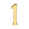 Heritage Brass Numeral 1 Concealed Fix 76mm (3") Polished Brass finish