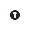 Zoo Hardware Euro profile escutcheon - Oscuro Matt Black