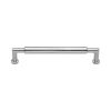 Heritage Brass Cabinet Pull Bauhaus Round Design 152mm CTC Satin Chrome Finish
