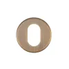 Zoo Hardware Oval Profile Escutcheon - 52mm Dia - Grade 201 - Antique Brass
