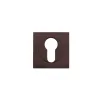 Zoo Hardware Square euro profile escutcheon - Etna Bronze