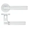 Zoo Hardware Bilbao lever on rose - Polished Chrome