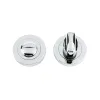 Zoo Hardware Turn & release on round rose - Polished Chrome
