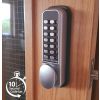 Borg SC BL2201 ECP - Easicode Pro Thumbturn Keypad, Inside Paddle Handle, Optional Holdback, Satin Chrome Finish