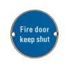 Zoo Hardware Fire Door Keep Shut - 76mm dia - PVD Bronze