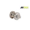 Jigtech Round Bathroom Turn & Release Set Satin Chrome