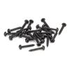 Black 8 x 1" Round Head Screws (25)