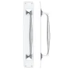 Zoo Hardware Pull Handle on Backplate - Chrome