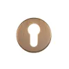 Zoo Hardware Euro Profile Escutcheon - 52mm Dia - Grade 201 - Antique Brass