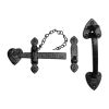The Tudor Suffolk Latch Black Iron